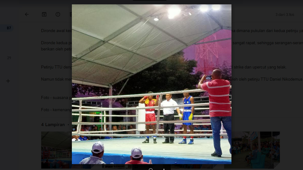 Porprov NTT 2022, Petinju TTS Menang Angka Atas Petinju Sikka