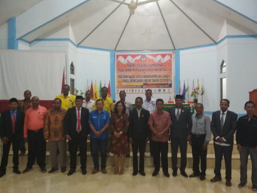 Deretan 25 Anggora DPRD Lembata di 4 Dapil Periode 2019-2024