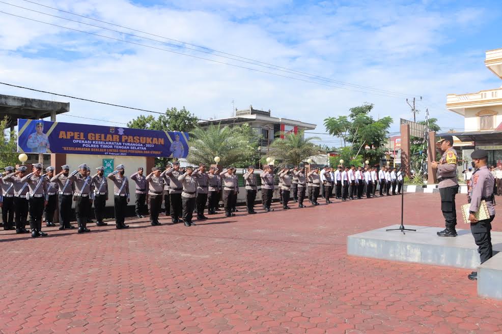 Gelar Pasukan Operasi Turangga 2023, Kapolres TTS Tekankan Aksi Preemtif, Preventif dan Humanis