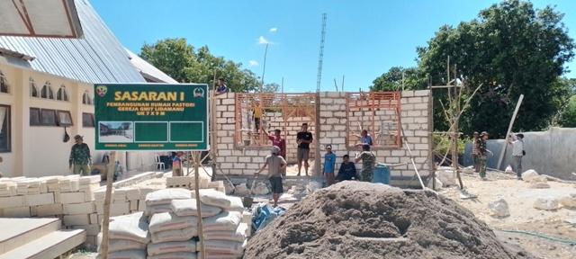 TNI Terjunkan 155 Pesonel Sukseskan Program TMMD ke -120 di Kabupaten Kupang NTT