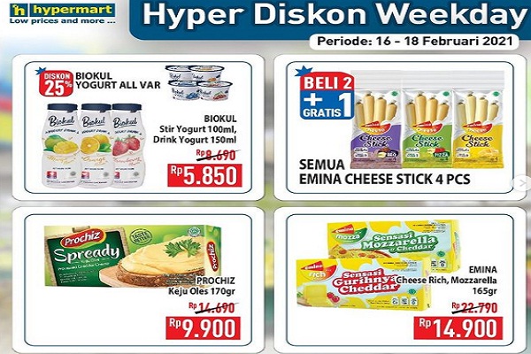 Hypermart Hari ini 18 Februari 2021, Biokul Rp5.850, Kapal Api Rp9.900, Sweety Pantz Bronze Rp54.900