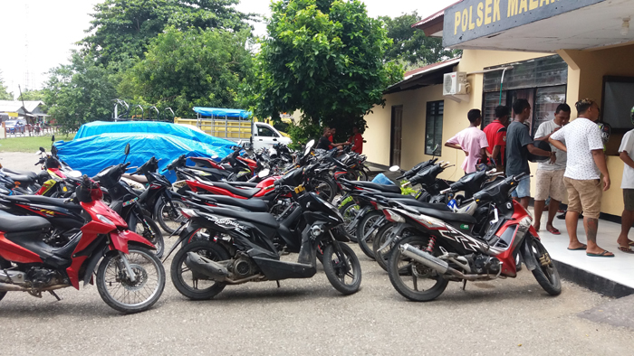 Puluhan Kendaraan Bermotor di Malaka Terjaring dalam Operasi