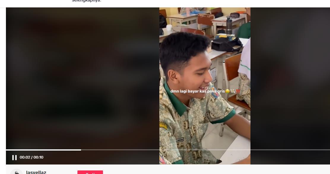 Berita Viral Siswa-Siswi SMA Negeri 3 Banda Aceh Bayar Kas Kelas Pakai Qris di Banda Aceh