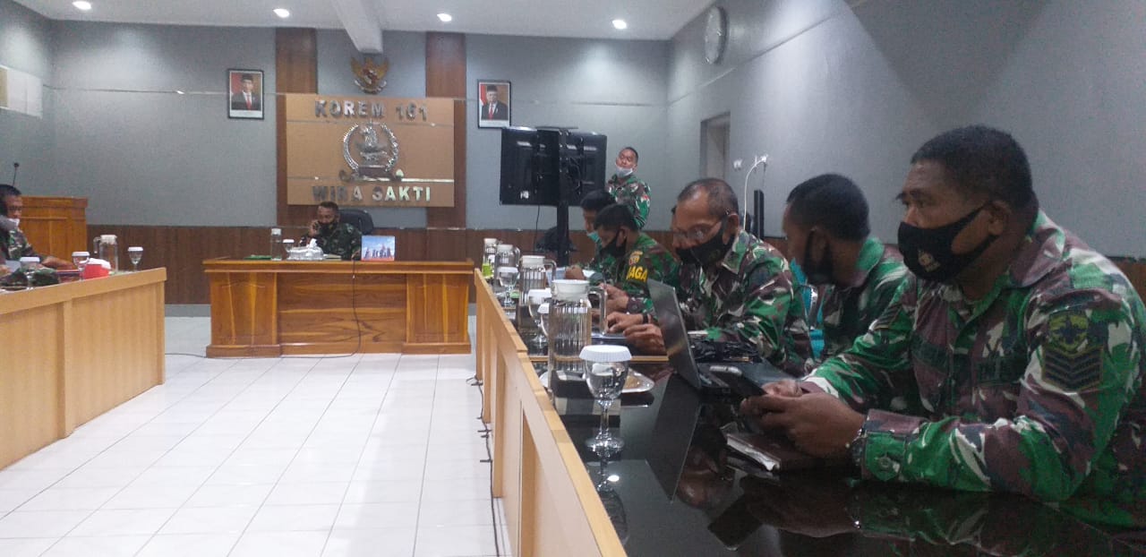 Rapat Evaluasi Pelaksanaan Progjagar Bidang Logistik Korem 161/Wira Sakti, Simak YUK