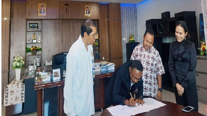 Unwira Kupang Bangun Kerja Sama Internasional dengan SMK Timor Leste