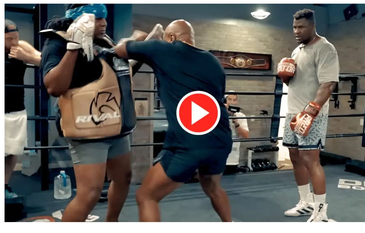 Jadwal Tinju Dunia, Mike Tyson Mengajari Francis Ngannou Teknik Pertarungan Hadapi Fury