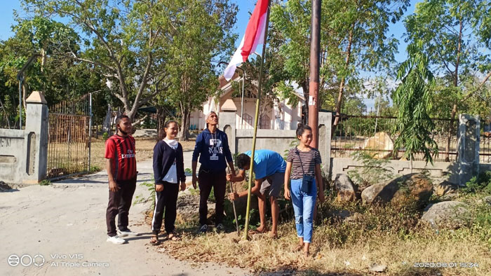 Sambut HUT RI ke-75, Ini yang Dilakukan OMK Sta Familia Wae Nakeng Kabupaten Mabar