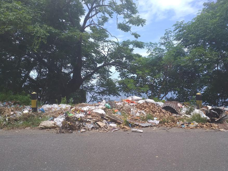 Sampah Bertebaran Di Jalan Nasional Arah Nangapanda