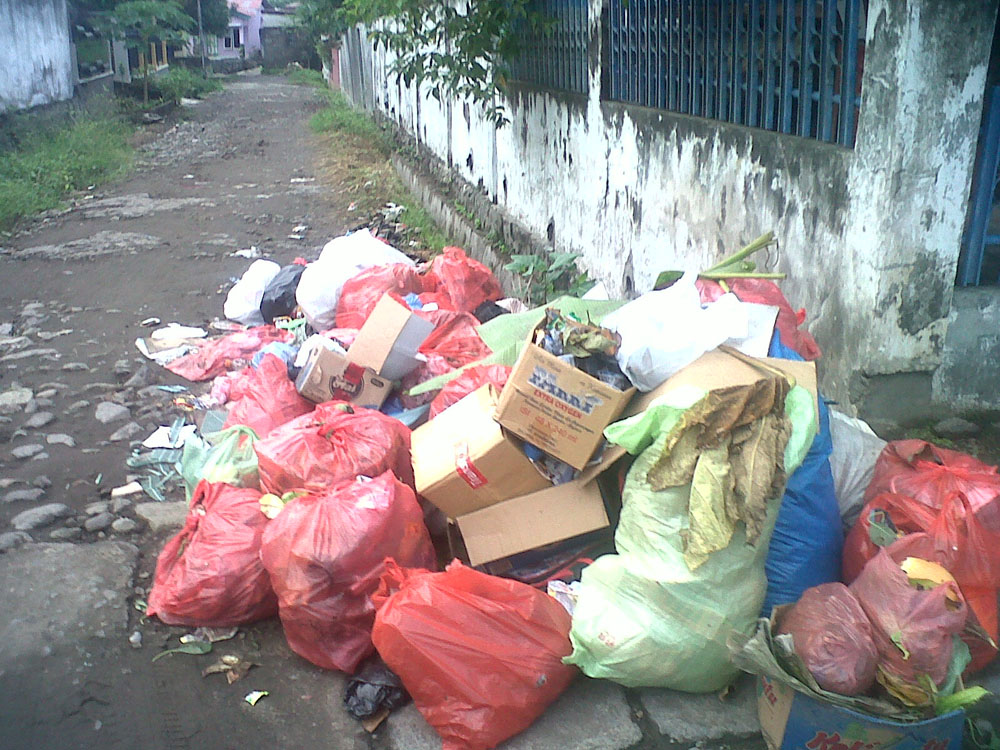 Sampah Bertebaran di Kota Ende