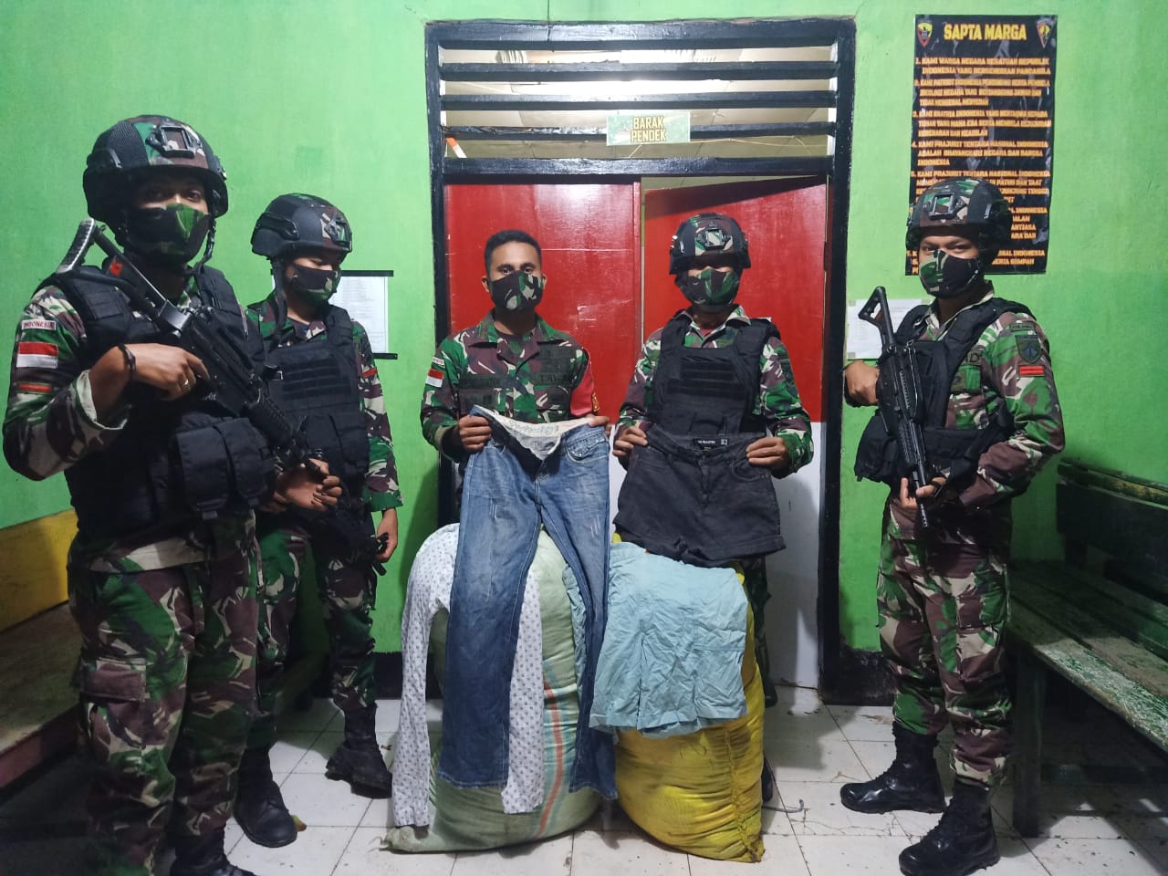 Satgas Yonarmed 3/105 Tarik Gagalkan Penyelundupan Barang Ilegal di Wilayah Perbatasan, Simak INFO