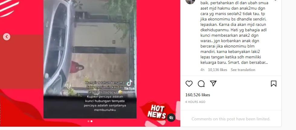 Video Viral Instagram, Seorang Istri Nekad Bagi Video Perselingkuhan Suami Tercinta Dengan Pelakor