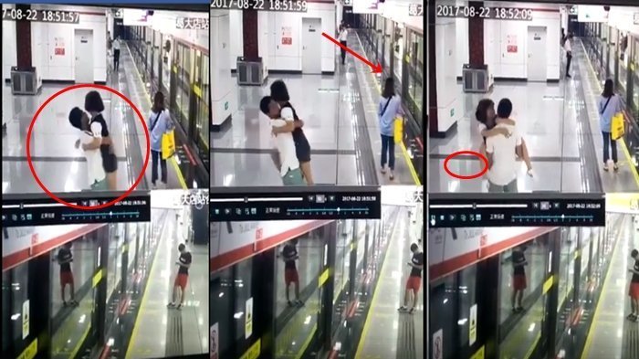 Pasangan Kekasih Ini Berani Bikin Pertunjukkan Menjijikan Saat Tunggu Kereta Datang