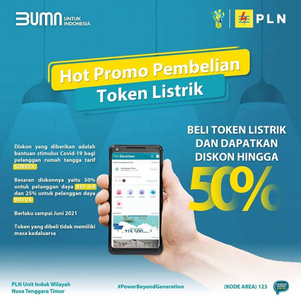 Stimulus Covid-19, Diskon 50 Persen Token Listrik