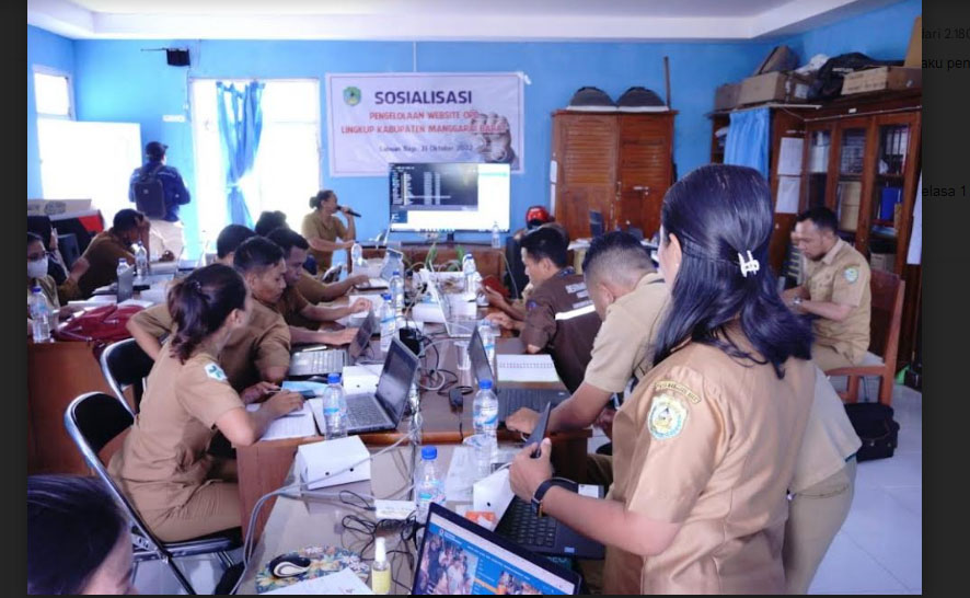 Dinas Kominfo Manggarai Barat Latih Admin OPD Kelola Website