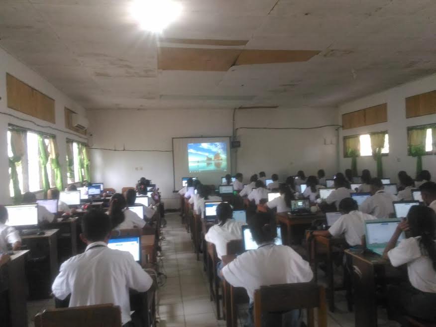 407 Siswa Kelas XII SMK Negeri I Aesesa Ikut UNBK