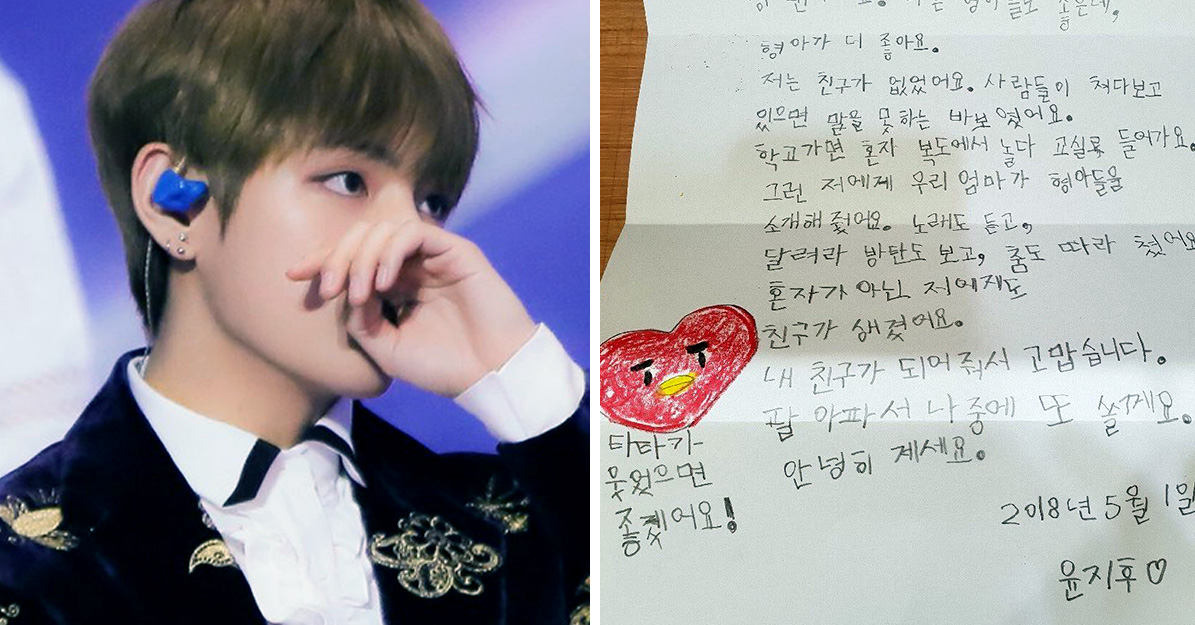 Surat Bocah 9 Tahun Untuk V BTS ini Sukses Bikin ARMY Baper! Apa Isinya?