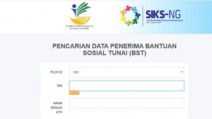 Selain Subsidi Gaji dan BLT UMKM, Ada Juga Bansos Kemsos, Ini Loginnya cekbansos.siks.kemensos.go.id