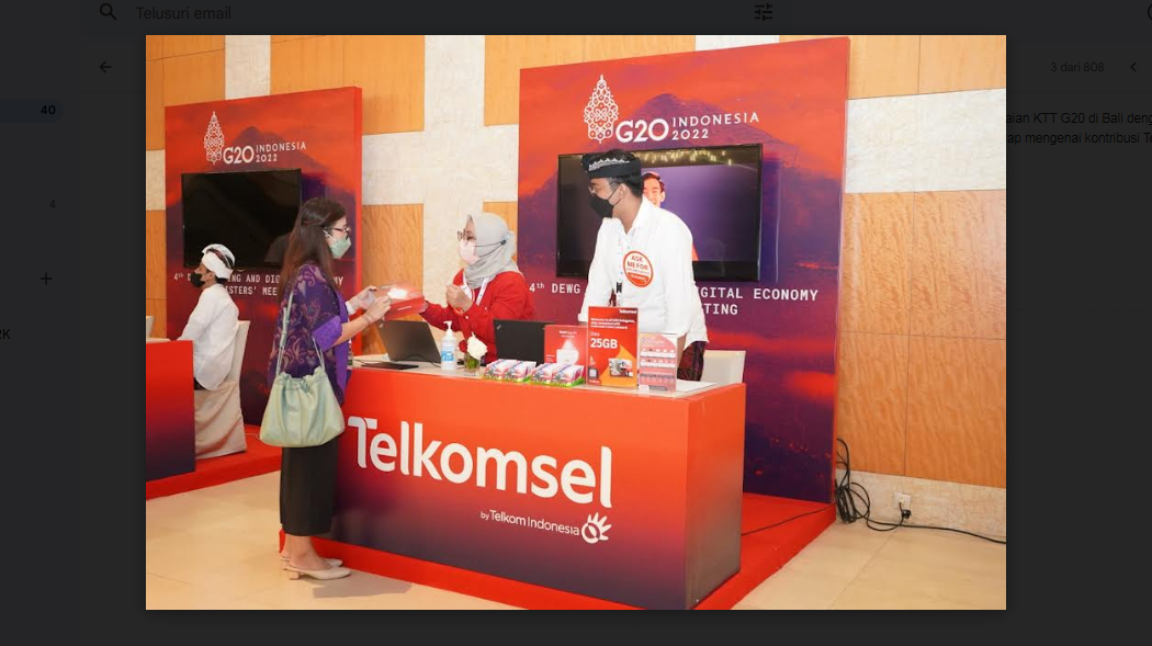 Trafik Layanan Data Telkomsel Tumbuh 59 Persen, Sukses Konektivitas Digital Selama KTT G20