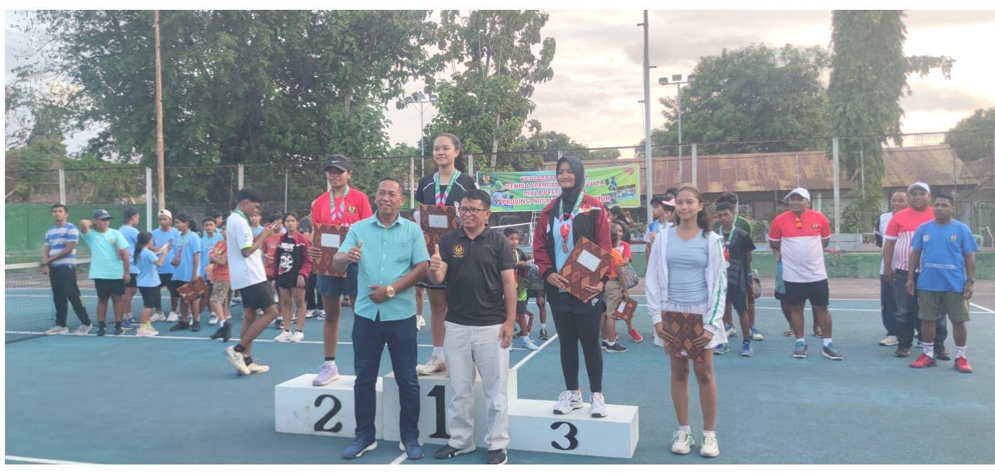 Simak Nama Pemenang Pertandingan Kejuaraan Tenis Yunior Pelti NTT 2024 di Lapangan Bulog NTT