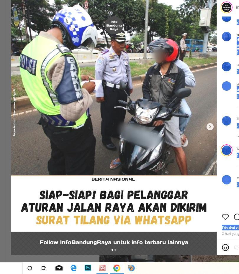 Berita Viral Korlantas Polri Akan Lakukan Tilang Secara Online Via WA, Simak Informasi Lengkap