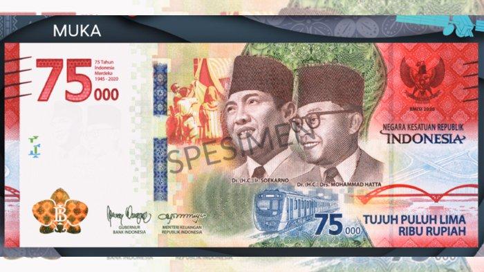 Awas Beredar Pecahan Rp 75.000 Palsu, Begini Cara Membedakannya dengan Uang Asli