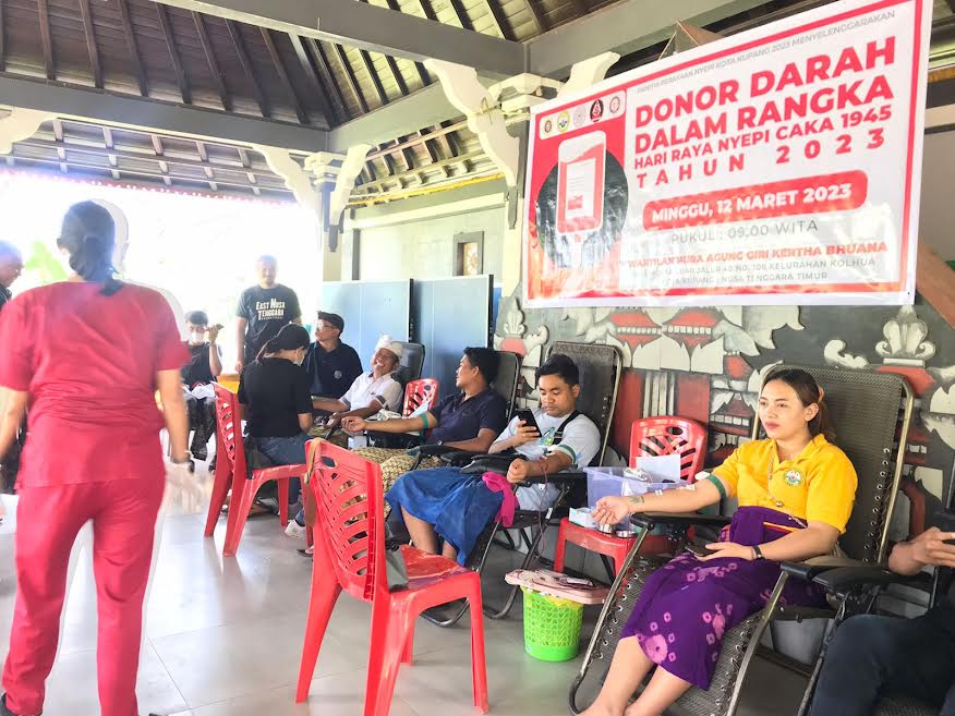 Sambut Nyepi 2023, Umat Hindu di Kota Kupang Gelar Donor Darah
