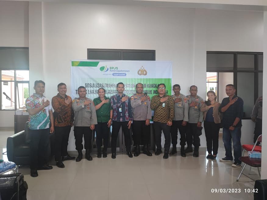 BPJS Ketenagakerjaan Sosialisasi Manfaat Perlindungan dengan Bhabinkamtibmas di Seba Sabu Raijua