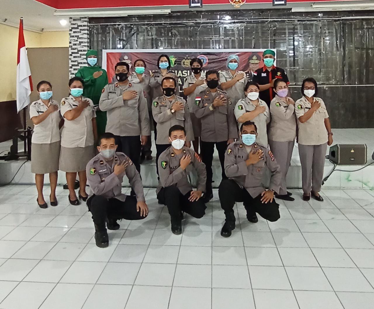 1.259 Personil Polri dan 78 ASN Polri Polda NTT Divaksin, Simak Info