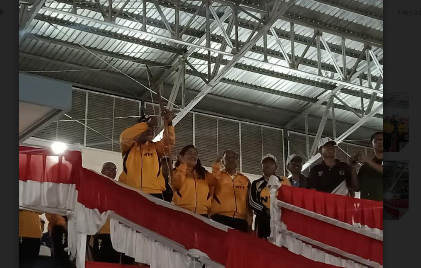 Porprov NTT 2022, Bidikan Anak Panah Josef Nae Soi Pertanda Porprov VIII Resmi Dimulai