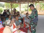 Sambut HUT ke-80 TNI, Yonif 744/SYB Gelar Baksos dan Pengobatan Gratis di Perbatasan RI-RDTL