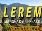 Lirik Lagu Daerah NTT dari Etnis Manggarai Judul Lerem