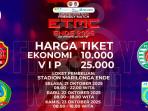 Sepi Penonton di Hari Pertama, Panitia Turunkan Harga Tiket Laga Ujicoba ETMC Ende