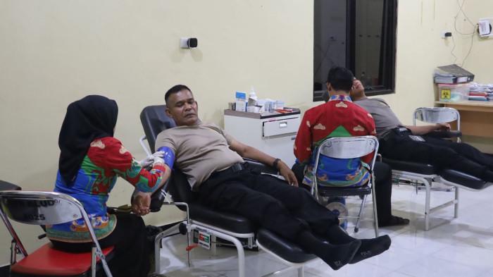 Humas Polres Mesuji Gelar Donor Darah, Diikuti Personel Hingga Insan Pers