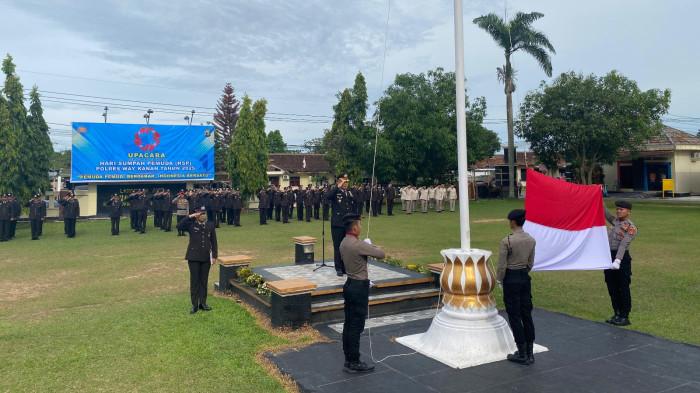 Wakapolres Way Kanan Bangkitkan Semangat Pemuda Patriotik yang Gigih dan Empati