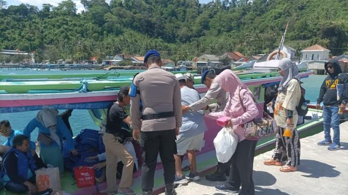 Sat Polairud Polres Pesawaran Imbau Keselamatan Berlayar ke Penumpang