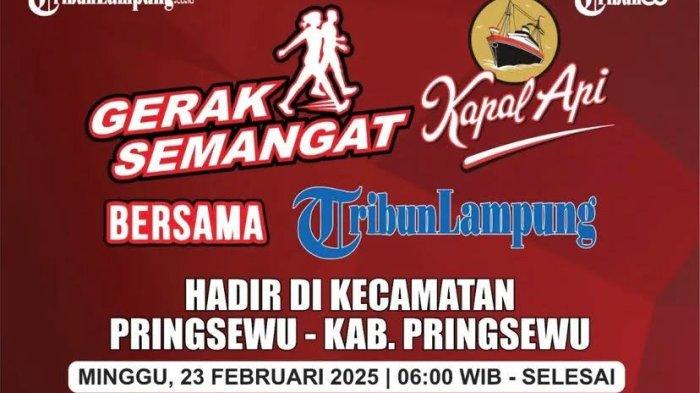 Jalan Sehat Tribun-Kapal Api Sambangi Pringsewu