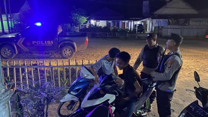Polsek Simpang Pematang Patroli dan KRYD di Wilayah Hukumnya