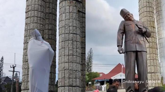 Kepala Patung Soekarno Miring, Padahal Baru Dibangun pada 2023