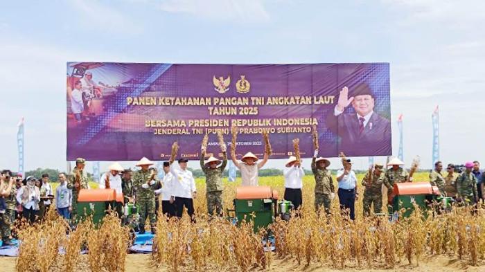 Lahan 30 Hektare di Madukoro Lampung Utara Mampu Hasilkan 60 Ton Kedelai