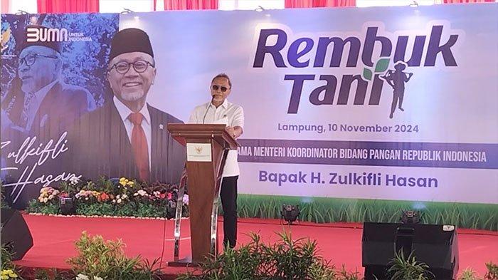 Menko Pangan Zulhas Janji Permudah Regulasi Distribusi Pupuk Subsidi di Lampung