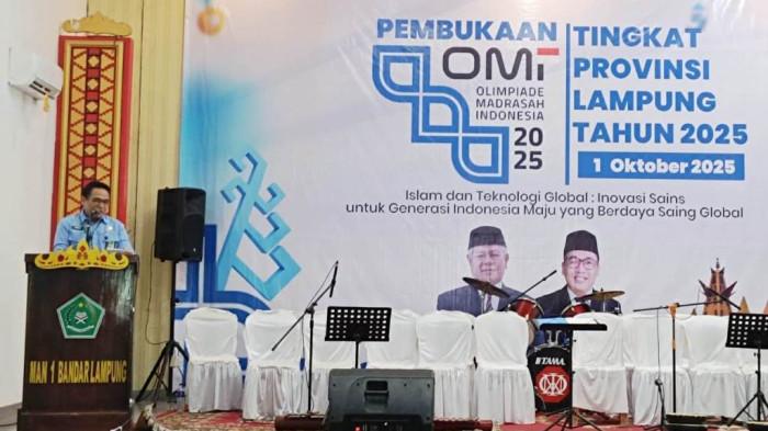 495 Peserta Ramaikan Olimpiade Madrasah Indonesia di MAN 1 Bandar Lampung