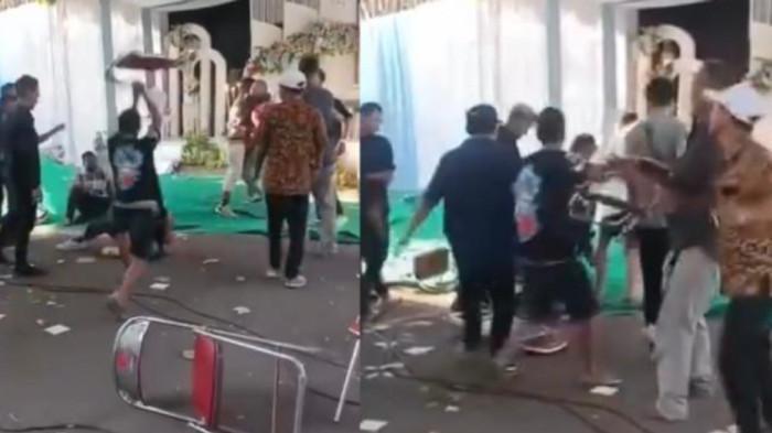 Pengantin Pria Diamankan Polisi saat Resepsi Pernikahan Keroyok Pemain Musik