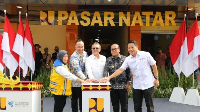 Menko Pangan Zulkifli Hasan Sebut Pasar Natar Tonggak Lampung Lebih Maju