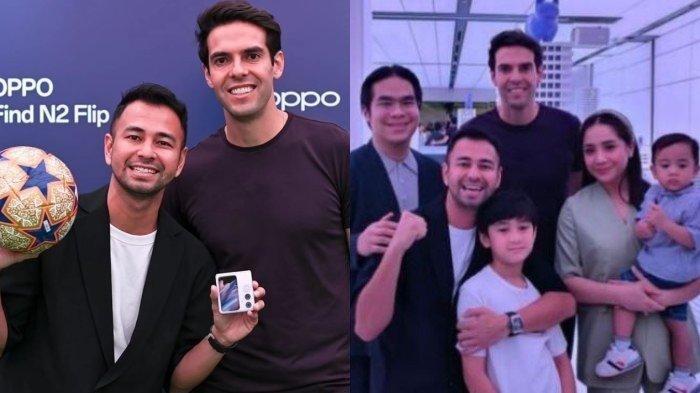 Raffi Ahmad Sekeluarga Bertemu dengan Pesepakbola Kaka Asal Brazil