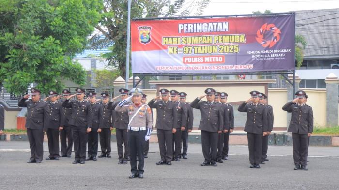Kapolres Metro Ajak Personel Tanamkan Nilai Juang Peringati Sumpah Pemuda