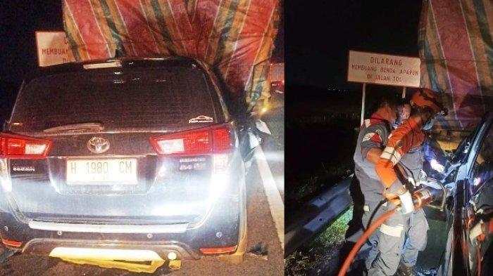 Sopir Mengantuk Innova Oleng Tabrak Truk di Tol Pemalang, 2 Tewas Dua Luka Berat