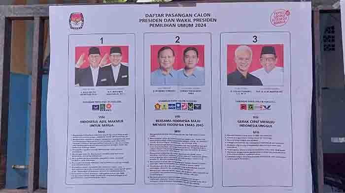 Warga Dapati Surat Suara Calon Presiden di Lampung Utara Sudah Tercoblos