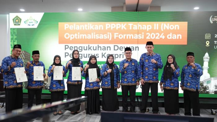 Bareng Belasan Ribu Pegawai se-Indonesia,  Lima PPPK UIN Raden Intan Lampung Dilantik