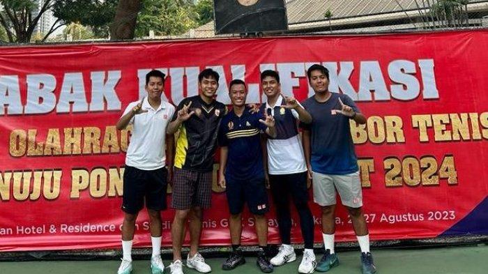 Tim Tenis Putri Lampung Hajar Bengkulu, Putra Tundukkan Jambi - Tim-tenis-putra-Lampung-11.jpg