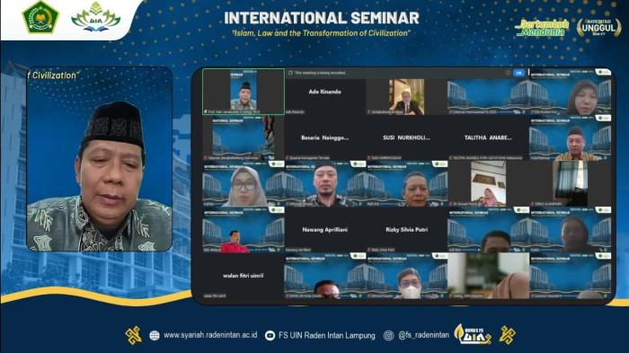 Fakultas Syariah UIN RIL Gelar Webinar Internasional, Bahas Hukum hingga Peradaban